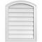 Ekena Millwork Arch Top Surface Mount PVC Gable Vent: Functional, w/ 2"W x 1-1/2"P Brickmould Frame, 20"W x 26"H GVPAR20X2602SF - alternate 1